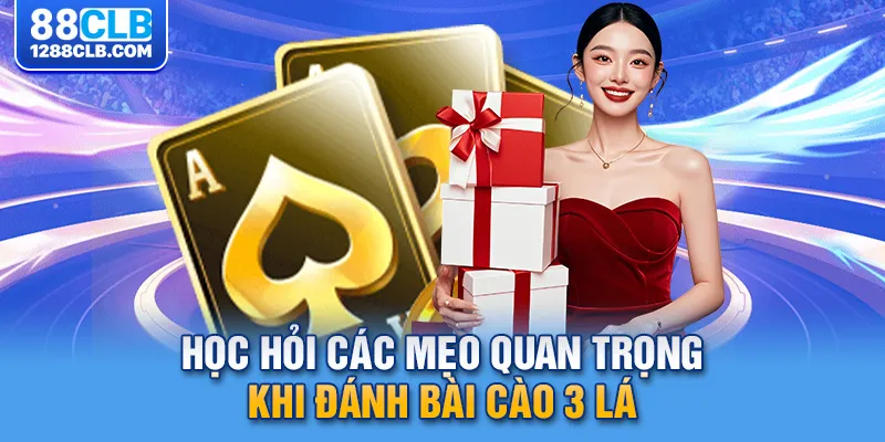 Học hỏi các mẹo quan trọng khi đánh bài cào 3 lá